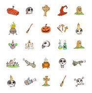 Set of halloween symbols N4