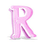 Cartoon Letter R N24