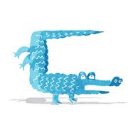 Cartoon Crocodile N133