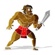 cartoon fantasy hero man N14