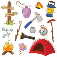 Camping Icon Set N3