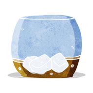 cartoon whisky in glass N14