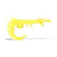 cartoon medieval dragon N13