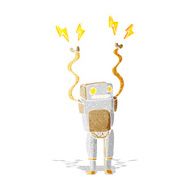 cartoon funny robot N133