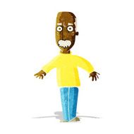 cartoon annoyed old man N96