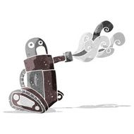 cartoon tank robot N17