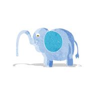 cartoon elephant squirting water N28
