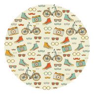 Hipster and travel Doodles Pattern N2