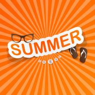 Word summer with beach N3