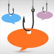 Hook with speech bubble