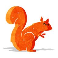 cartoon red squirrel N3