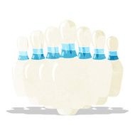 Cartoon Bowling Pins N15