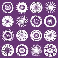 Flower icon collection