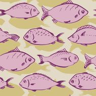 Seamless pattern from fishes N4