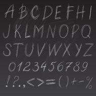 Chalk font