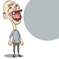 old man cartoon Laugh