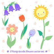Cartoon Flowers N121