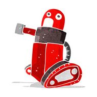 cartoon tank robot N18