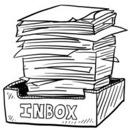 Full inbox workplace sketch