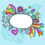 Groovy Oval Notebook Doodle Frame