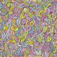 Vector seamless abstract floral decorative pattern N6