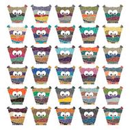 Colorful owls Vector set on white background N2