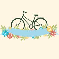 Bycicle vector card