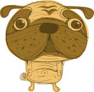 Scribble Pug