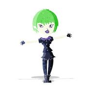 Cartoon Vampire Girl N365