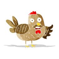 cartoon old rooster N14