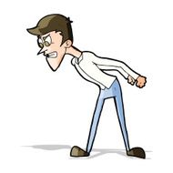 cartoon angry man N161