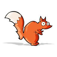 funny startled squirrel cartoon N6