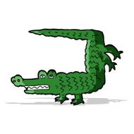 Cartoon Crocodile N136