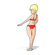 cartoon bikini woman N7