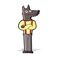 cartoon funny werewolf N33