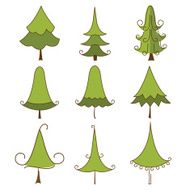 Set of Christmas Trees N2