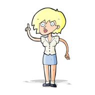 cartoon woman with question N30