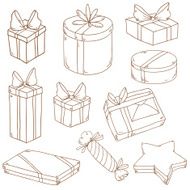 Cartoon cute doodle boxes N2