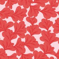 Climber Plant seamless pattern