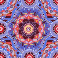 Seamless vector ethnic colorful pattern