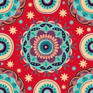 Seamless vector ethnic colorful pattern N2
