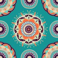 Seamless vector ethnic colorful pattern N3