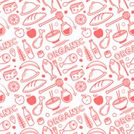 Seamless Organic Food Pattern