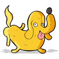 cartoon dog sticking out tongue N27