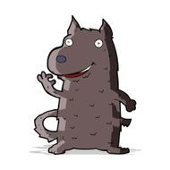 cartoon happy dog N123