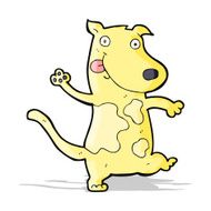 cartoon happy dog N124