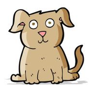 cartoon happy dog N125