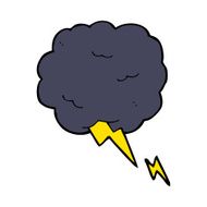 cartoon thundercloud symbol N9