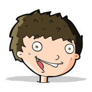 cartoon laughing boy N18