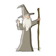 cartoon old wizard N15
